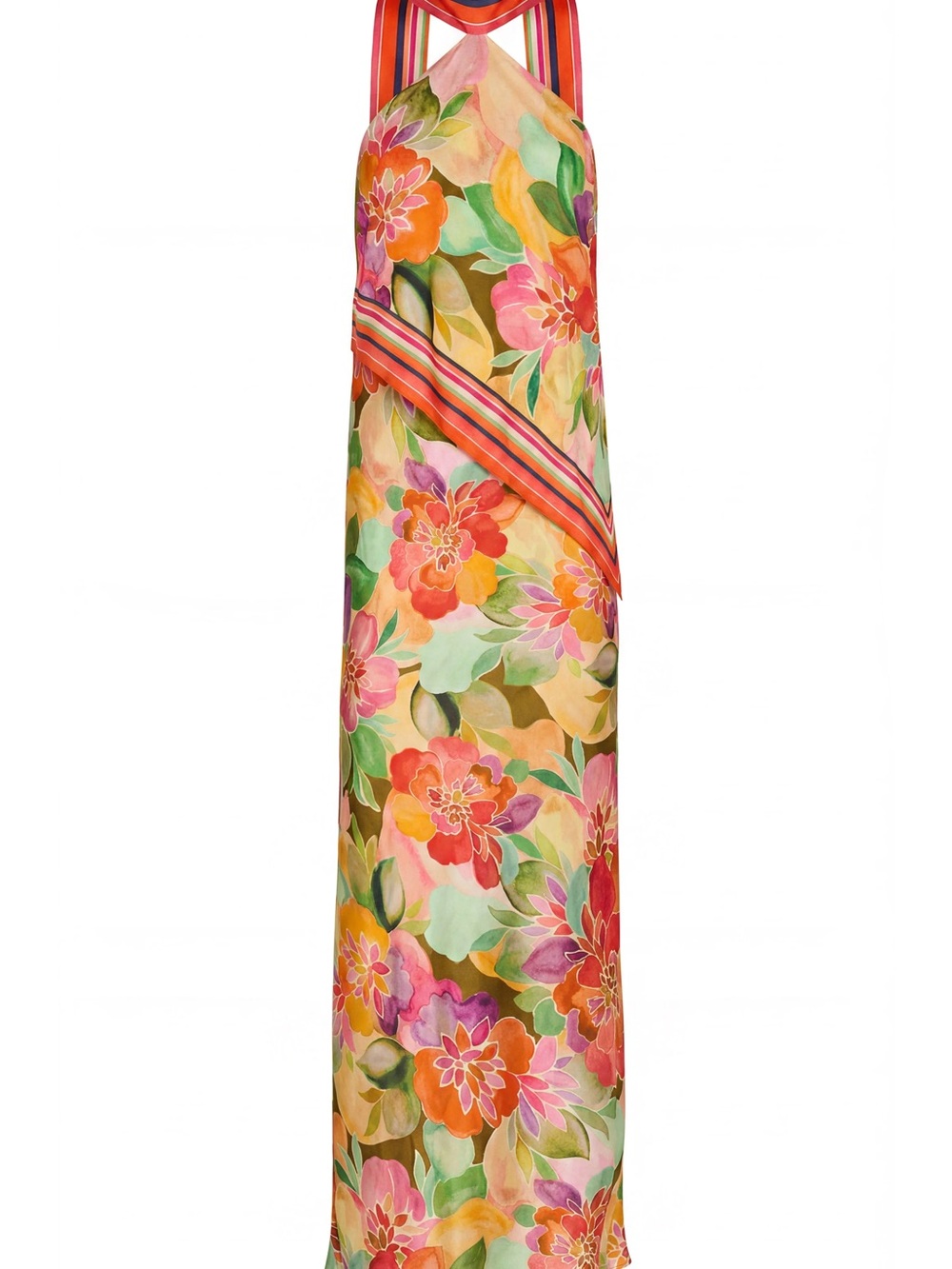 Amanda Uprichard Multicolor Floral Halter Maxi Dress - Picture 6 of 10